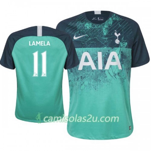 Camisolas de Futebol Tottenham Hotspur Lamela 11 Equipamento 3ª 2018/19 Manga Curta Camisolas de Futebol Tottenham Hotspur Lamela 11 Equipamento 3ª 2018/19 Manga Curta